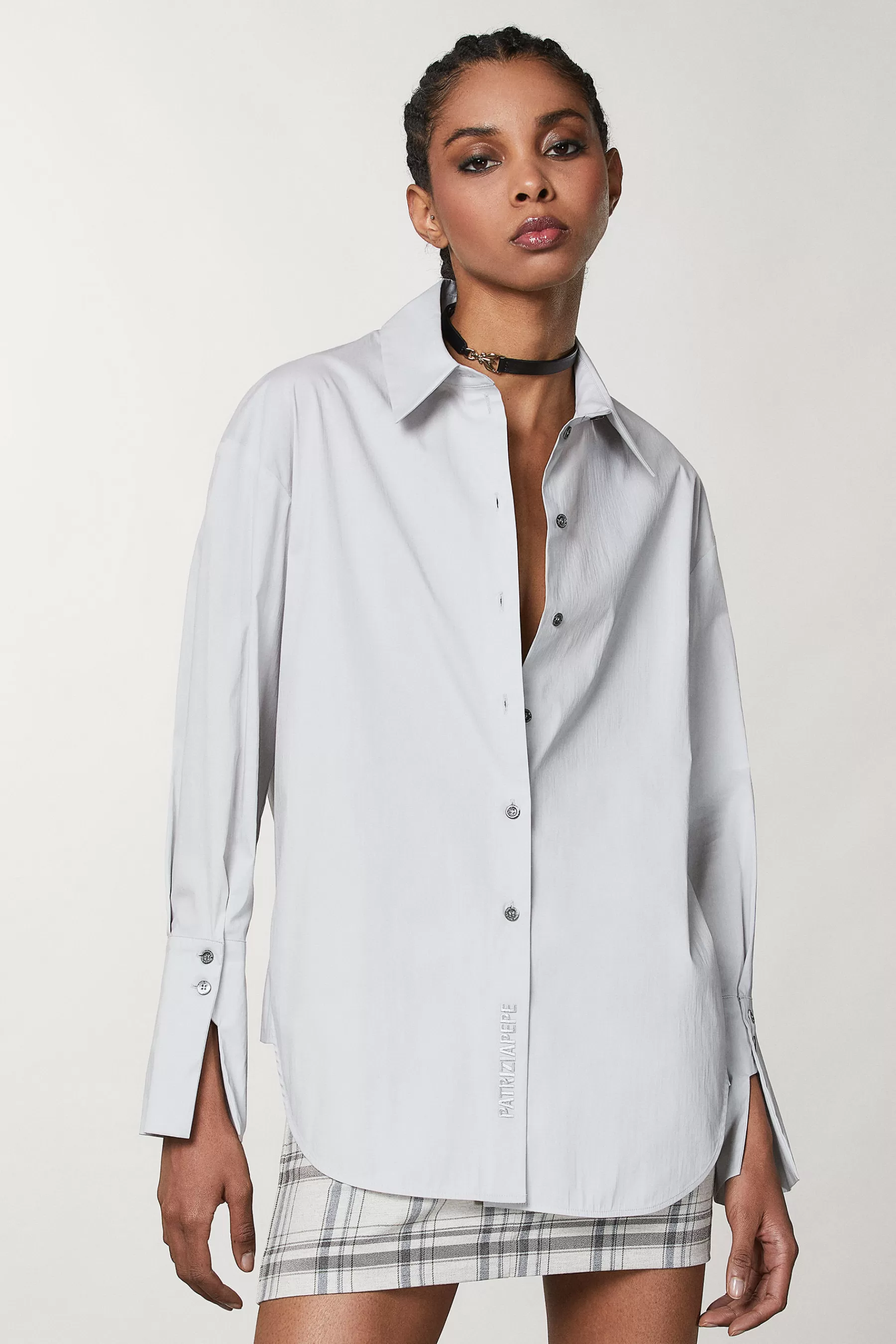 Patrizia Pepe Camicia in cotone stretch