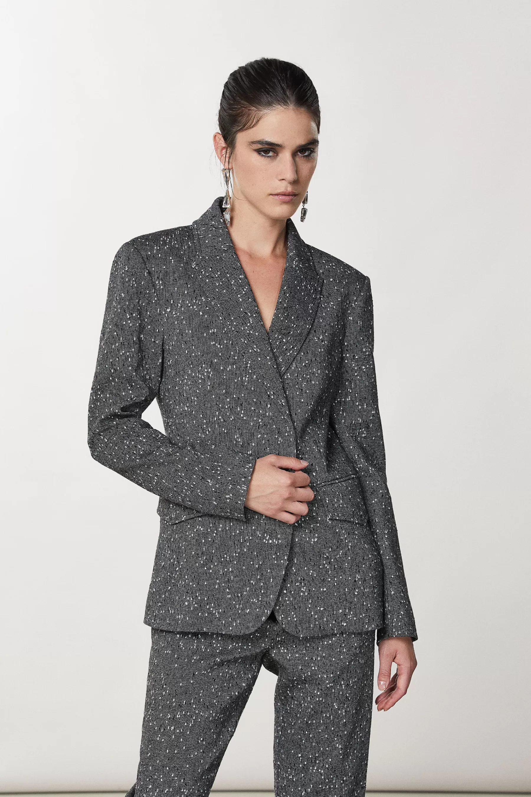 Patrizia Pepe Giacca doppio petto in tweed