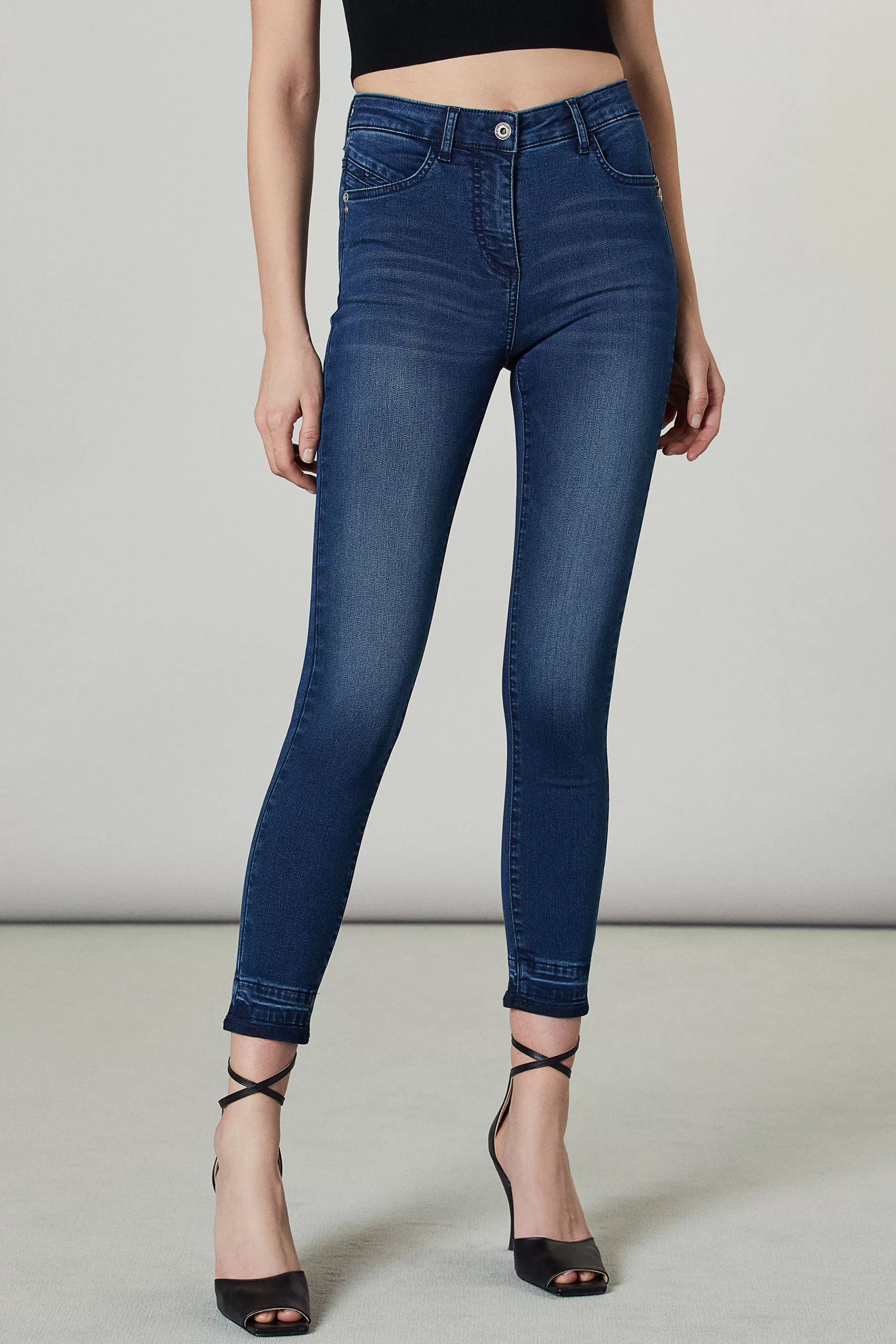 Patrizia Pepe Jeans Jeggings Skinny vita regolare