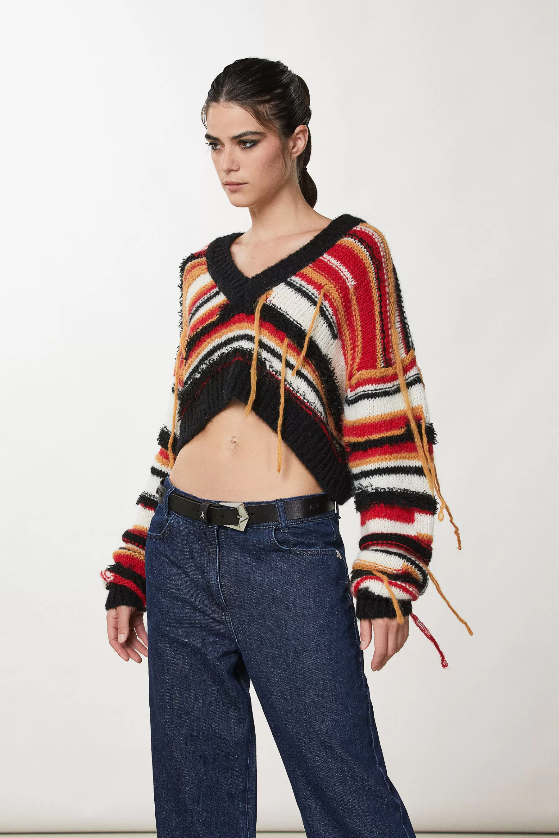 Patrizia Pepe Maglia cropped multicolore