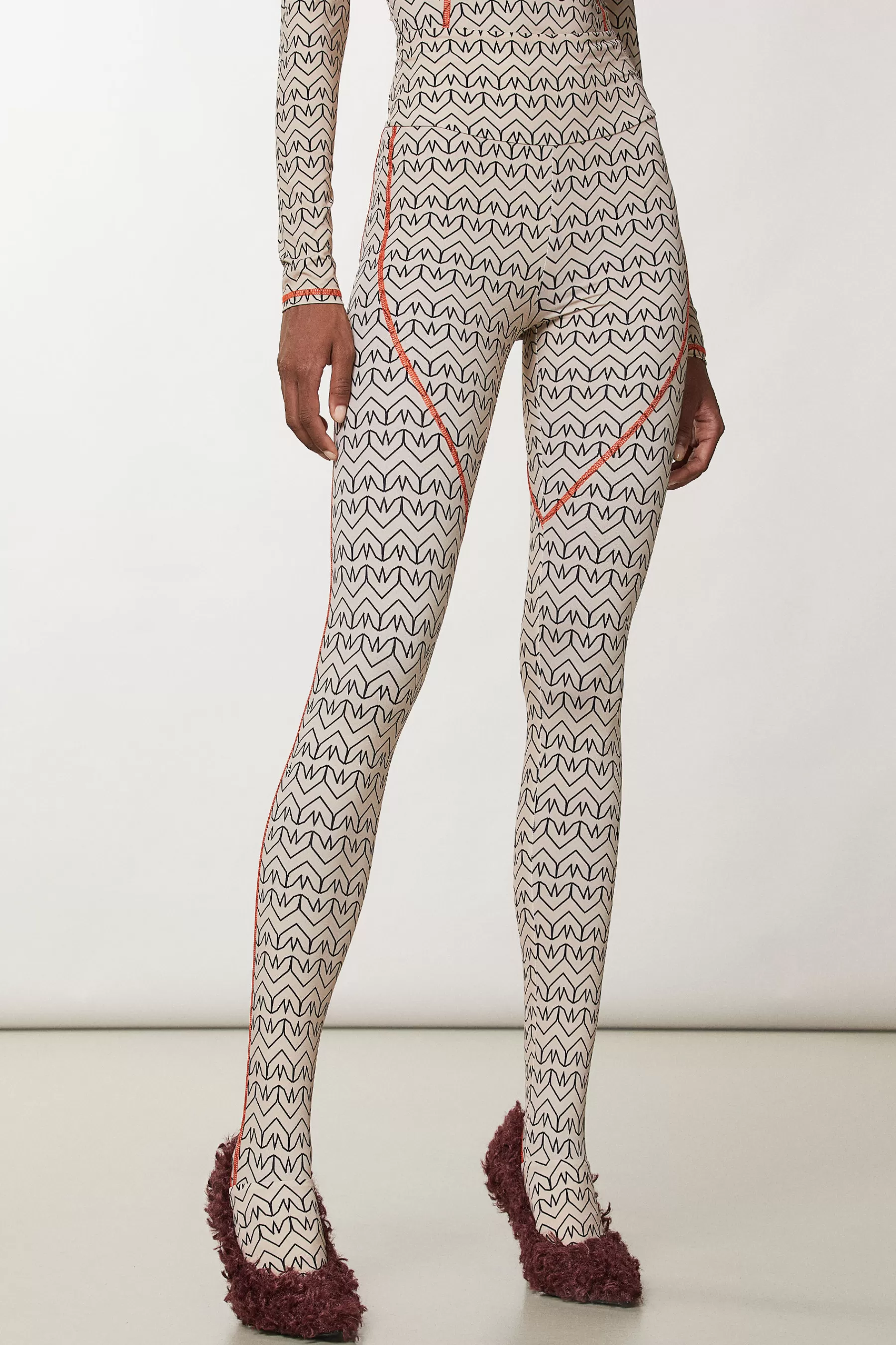 Patrizia Pepe Pantaloni skinny stampa Monogram